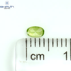 0.11 CT Oval Shape Natural Loose Diamond Green Color VS2 Clarity (4.04 MM)