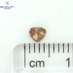 0.16 CT Heart Shape Enhanced Pink Color Natural Loose Diamond SI1 Clarity (3.65 MM)