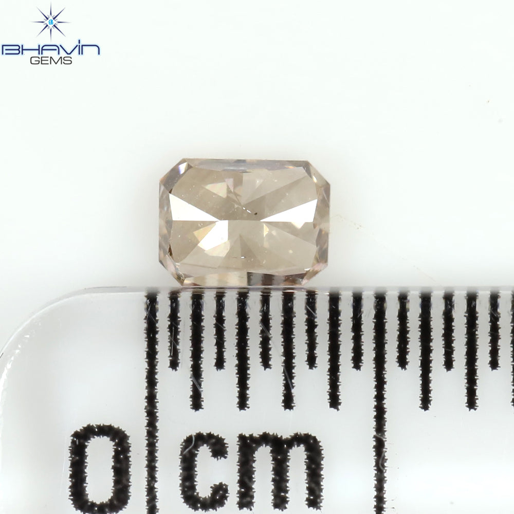 0.18 CT Radiant Shape Natural Diamond Pink Color VS1 Clarity (3.75 MM)