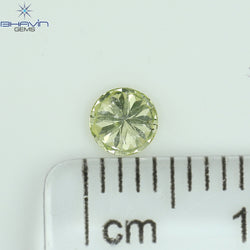 0.24 CT Round Shape Natural Diamond Greeinsh Yellow Color VS2 Clarity (3.98 MM)