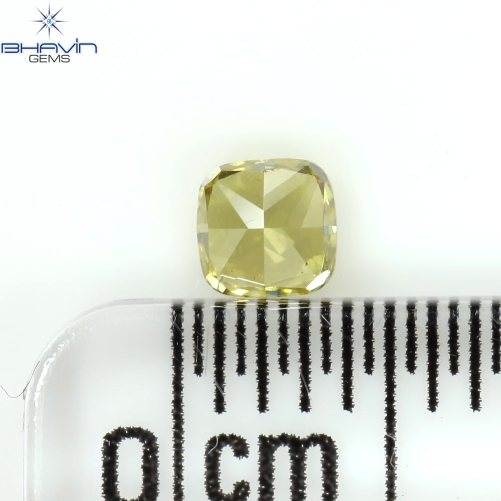 0.21 CT Cushion Shape Natural Loose Diamond Green Color VS1 Clarity (3.29 MM)