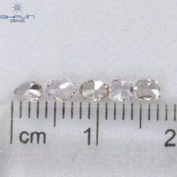 0.58 CT/5 Pcs Mix Shape Natural Diamond Pink Color SI2 Clarity (3.40 MM)