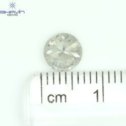 1.06 CT Round Shape Natural Loose Diamond White Color I3 Clarity (6.38 MM)