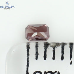 0.08 CT Radiant Diamond Pink Color Natural Diamond Clarity VS1 (2.83 MM)