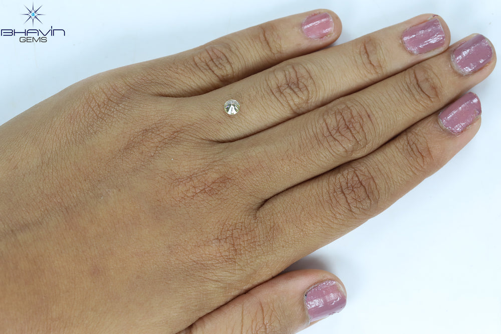 0.30 CT Round Shape Natural Loose Diamond Yellow Color VS2 Clarity (4.18 MM)