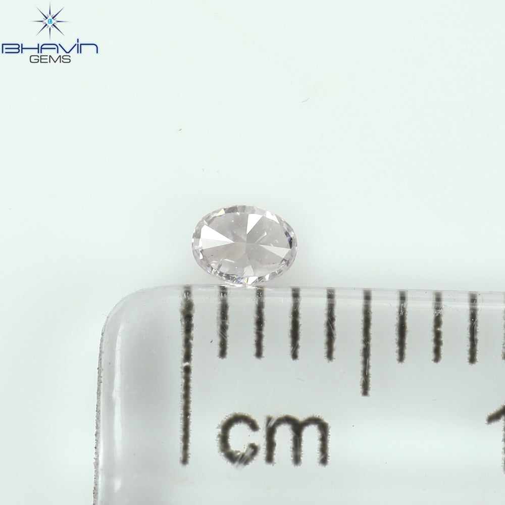 0.08 CT Oval Shape Natural Diamond Pink Color VS2 Clarity (2.97 MM)