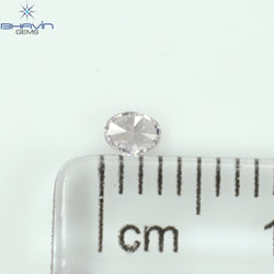 0.08 CT Oval Shape Natural Diamond Pink Color VS2 Clarity (2.97 MM)