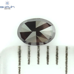 0.20 CT Oval Shape Natural Diamond Pink Color I3 Clarity (4.13 MM)