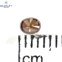 0.12 CT Oval Shape Natural Diamond Enhanced Pink Color VS2 Clarity (3.47 MM)