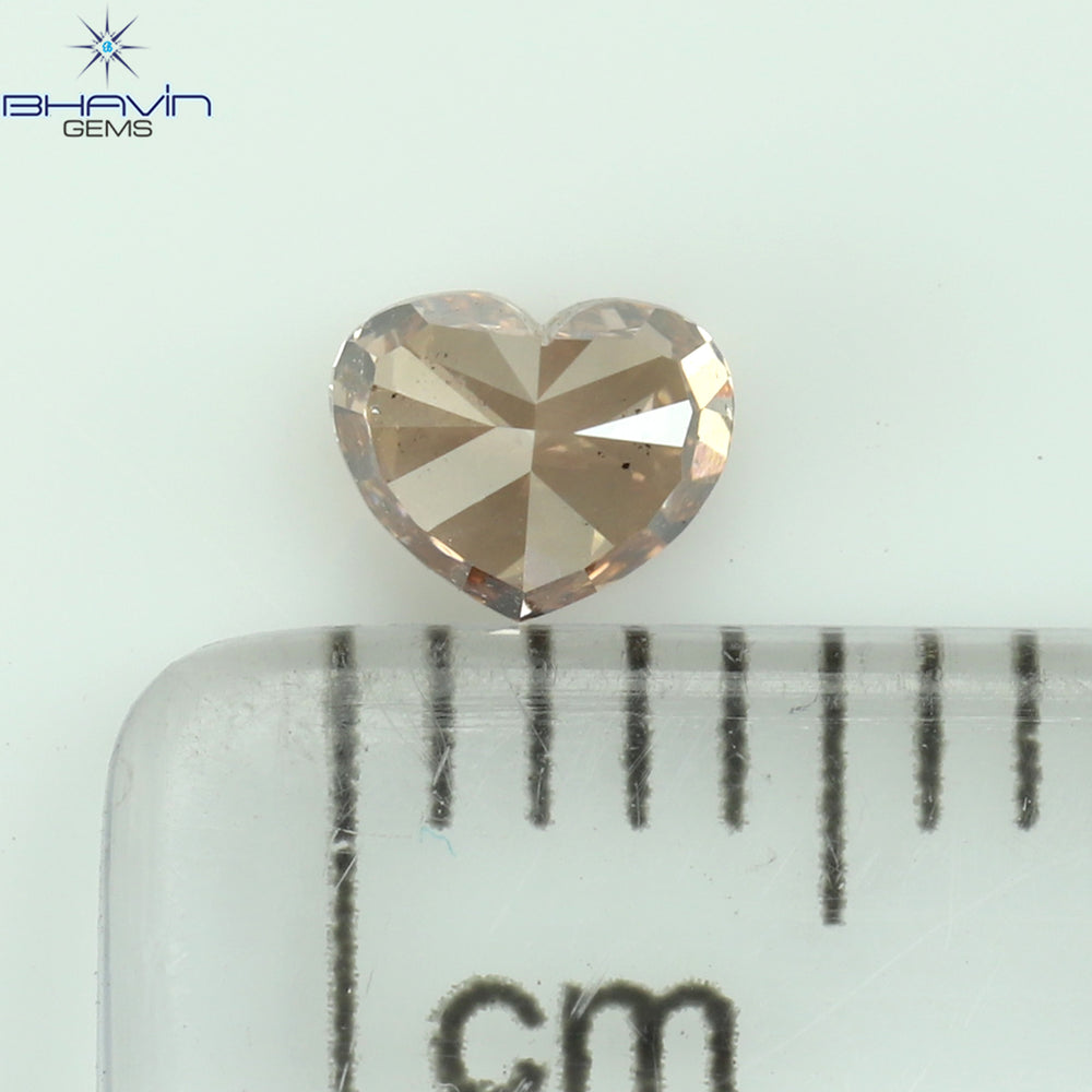 0.30 CT Heart Shape Pink (Argyle) Color Natural Loose Diamond SI1 Clarity (4.16 MM)