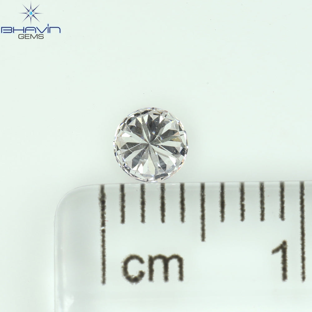 0.20 CT Round Shape Natural Diamond Pink Color VS1 Clarity (3.80 MM)