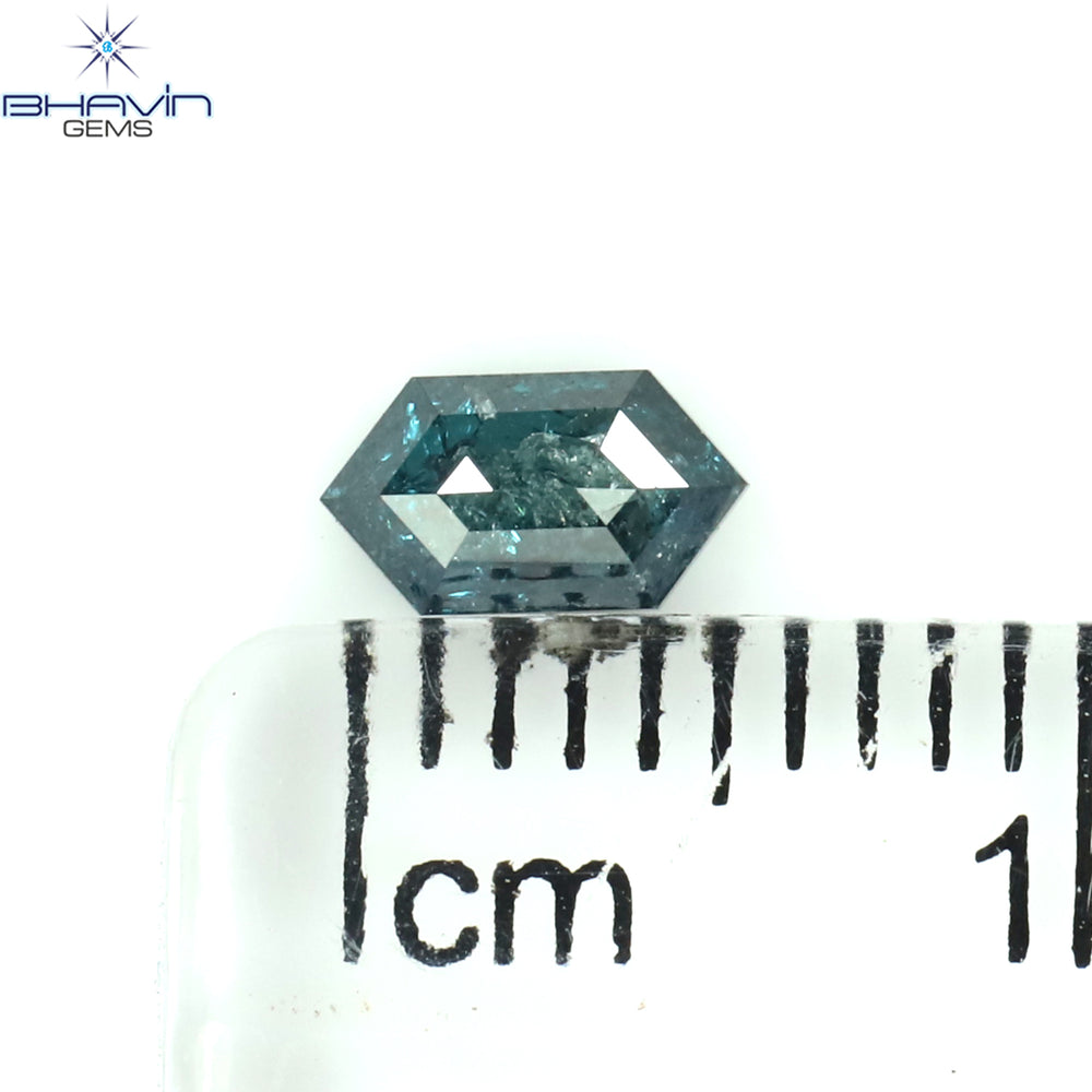 0.19 CT 六角形 天然ダイヤモンド イエロー カラー I2 クラリティ (6.65 MM)