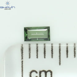 0.06 CT Baguette Shape Natural Diamond Green Color VS2 Clarity (3.23 MM )