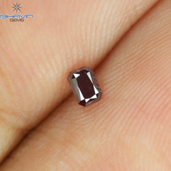 0.08 CT Radiant Diamond Pink Color Natural Diamond Clarity VS1 (2.83 MM)