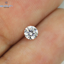 0.20 CT Round Shape Natural Diamond Pink Color VS1 Clarity (3.80 MM)