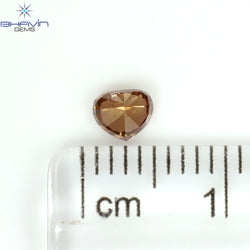 0.29 CT Heart Shape Enhanced Pink Color Natural Loose Diamond SI2 Clarity (4.25 MM)