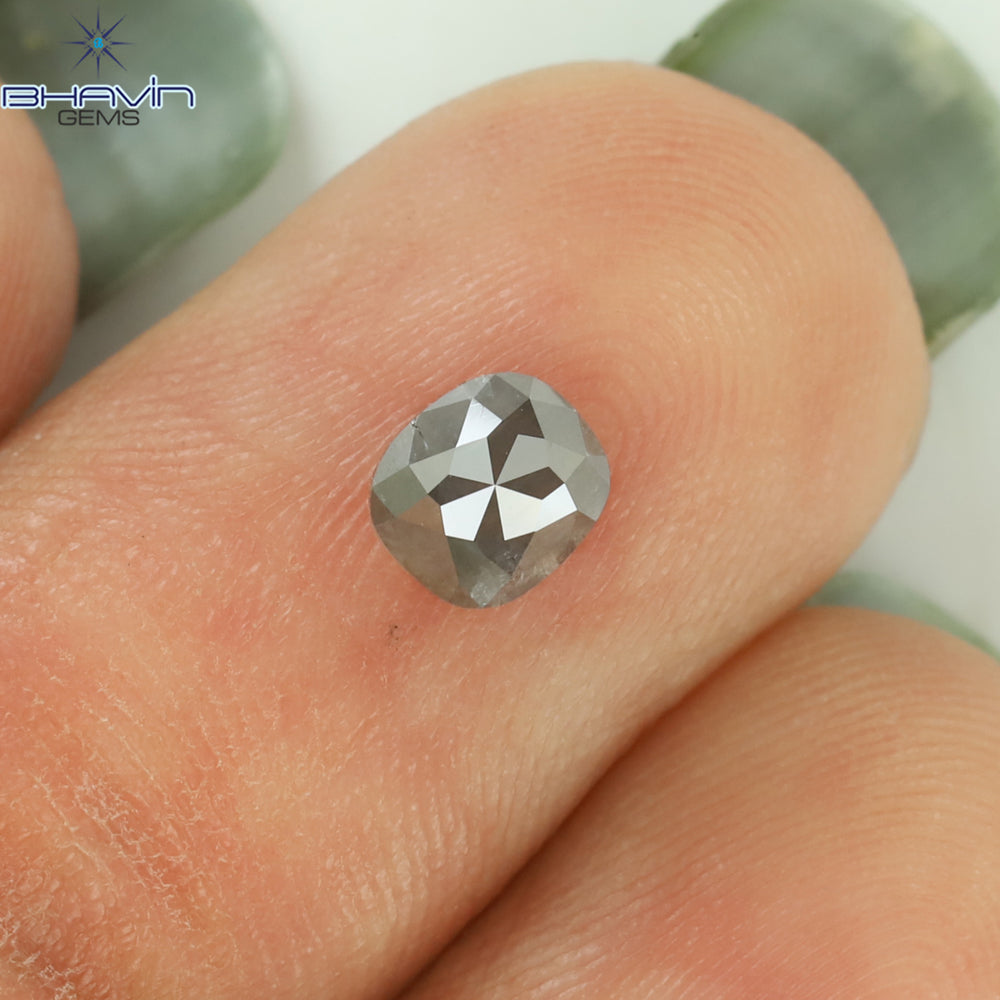 0.53 CT Oval Shape Natural Diamond Salt And Pepper Color I3 Clarity (4.77 MM)