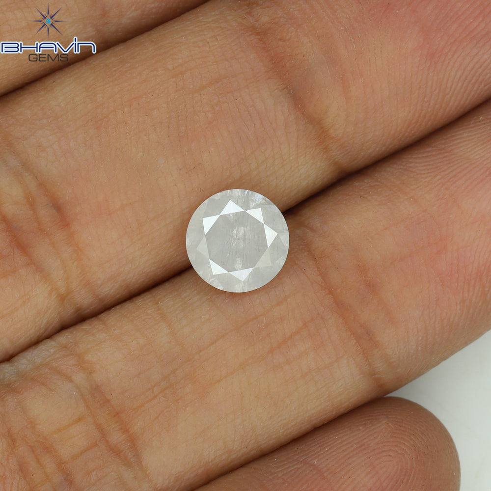 1.06 CT Round Shape Natural Loose Diamond White Color I3 Clarity (6.55 MM)