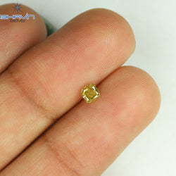 0.21 CT Cushion Shape Natural Loose Diamond Green Color VS1 Clarity (3.29 MM)