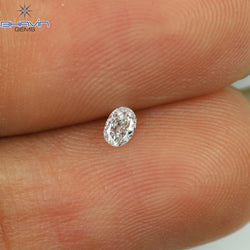 0.06 CT Oval Shape Natural Diamond White Color VS2 Clarity (3.15 MM)
