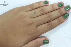 0.19 CT Round Shape Natural Diamond Orange Yellow Color SI2 Clarity (3.66 MM)