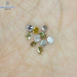 1.97 CT/10 Pcs Cushion Shape Natural Diamond Mix Color I1 Clarity (3.65 MM)
