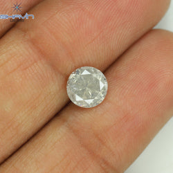 1.06 CT Round Shape Natural Loose Diamond White Color I3 Clarity (6.38 MM)