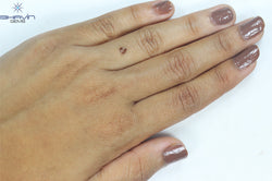 0.15 CT Heart Shape Enhanced Pink Color Natural Loose Diamond SI1 Clarity (3.58 MM)