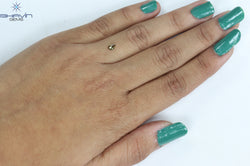 0.21 CT Pear Shape Natural Diamond Green Color VS2 Clarity (4.50 MM)