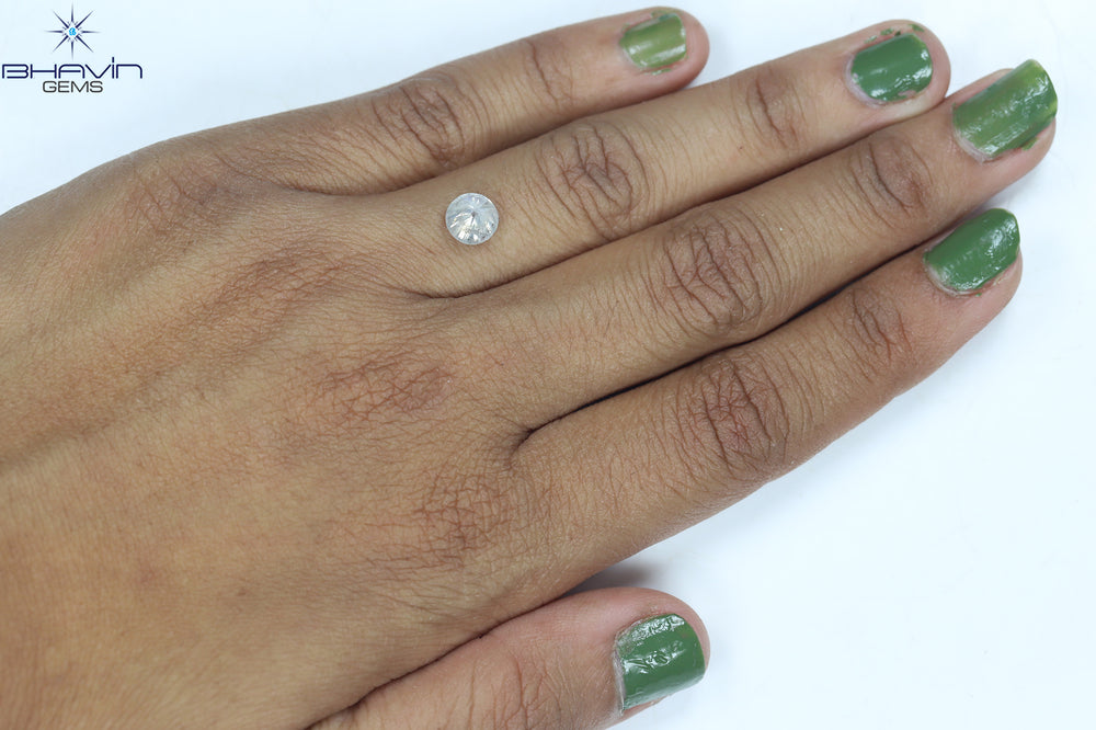 1.06 CT Round Shape Natural Loose Diamond White Color I3 Clarity (6.38 MM)
