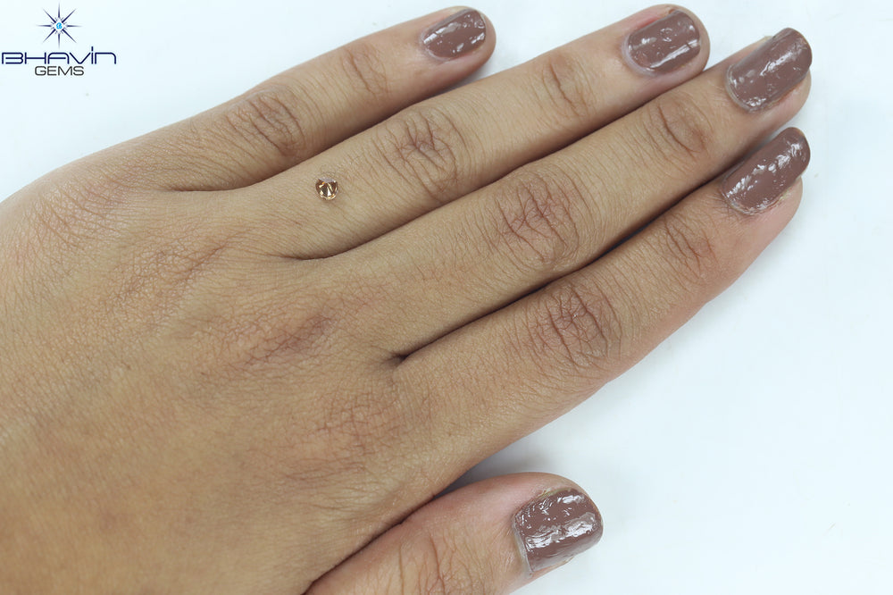 0.20 CT Heart Shape Enhanced Pink Color Natural Loose Diamond SI1 Clarity (3.74 MM)