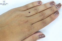 0.12 CT Oval Shape Natural Diamond Pink Color VS1 Clarity (3.18 MM)