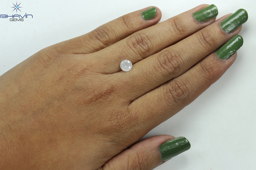 1.06 CT Round Shape Natural Loose Diamond White Color I3 Clarity (6.55 MM)