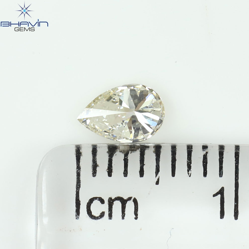 0.30 CT Pear Shape Natural Diamond White Color SI1 Clarity (5.60 MM)