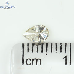 0.30 CT Pear Shape Natural Diamond White Color SI1 Clarity (5.60 MM)