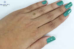 0.26 CT Cushion Shape Natural Diamond Green Color SI2 Clarity (3.80 MM)