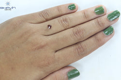 0.28 CT Heart Shape Enhanced Pink Color Natural Loose Diamond VS1 Clarity (4.49 MM)