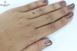 0.22 CT Heart Shape Enhanced Pink Color Natural Loose Diamond SI1 Clarity (3.60 MM)