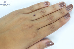 0.30 CT Oval Shape Natural Loose Diamond Pink Color VS1 Clarity (4.10 MM)