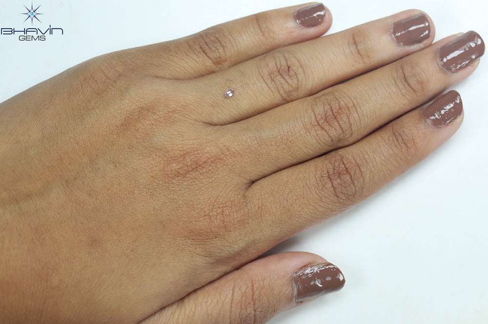 0.08 CT Oval Shape Natural Diamond Pink Color VS2 Clarity (2.97 MM)