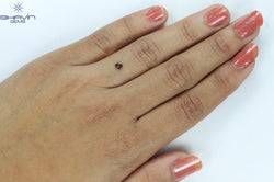 0.17 CT Cushion Shape Natural Loose Diamond Pink Color VS1 Clarity (3.30 MM)