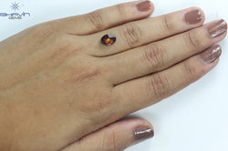2.42 CT Oval Shape Natural Diamond Pink Brown Color VS1 Clarity (9.34 MM)