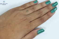 0.40 CT Oval Shape Natural Diamond Yellow Color SI1 Clarity (5.20 MM)