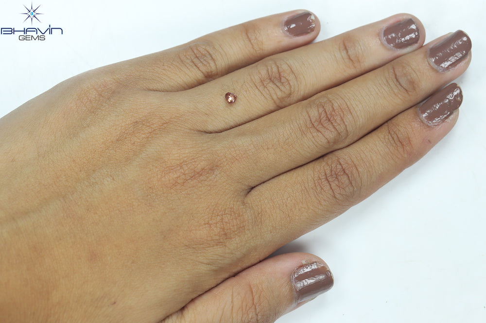 0.18 CT Heart Shape Enhanced Pink Color Natural Loose Diamond SI2 Clarity (3.58 MM)