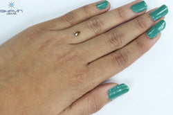 0.33 CT Pear Shape Natural Diamond Green Color SI2 Clarity (5.25 MM)