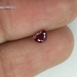 0.31 CT Heart Shape Pink Color Natural Loose Diamond SI1 Clarity (4.20 MM)