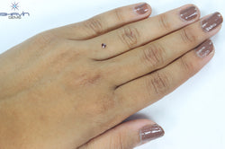 0.08 CT Heart Shape Natural Loose Diamond Pink Color VS1 Clarity (2.78 MM)