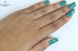 0.33 CT Heart Shape Natural Diamond Brown Color SI1 Clarity (4.76 MM)