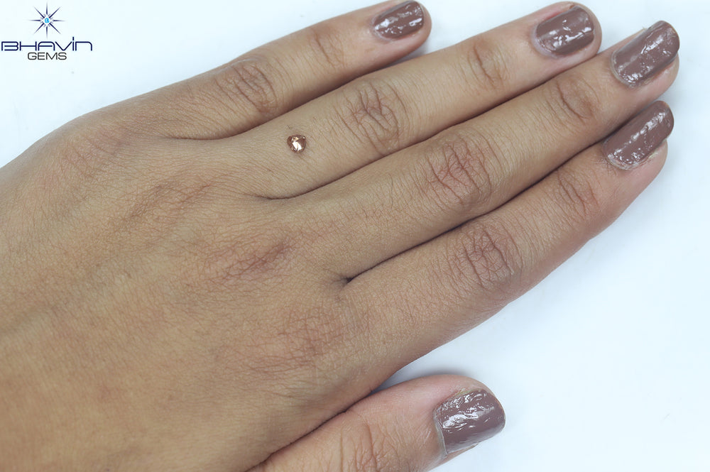 0.21 CT Heart Shape Enhanced Pink Color Natural Loose Diamond I1 Clarity (3.73 MM)