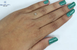 0.40 CT Oval Shape Natural Diamond Yellow Color SI2 Clarity (5.75 MM)